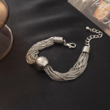 Exaggerated metal ball bracelet