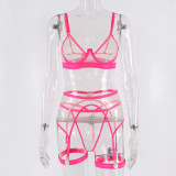 Three point sexy perspective sexy lingerie suit