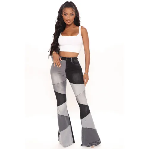 Vintage supermodel flare high waist jeans