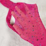 Sexy hot drill mesh stockings fishing net hosiery color drill mesh female pantyhose sexy hollow socks