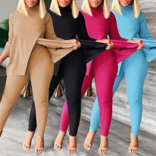 Sexy splicing split suit nightclub suit