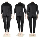 Sexy splicing split suit nightclub suit