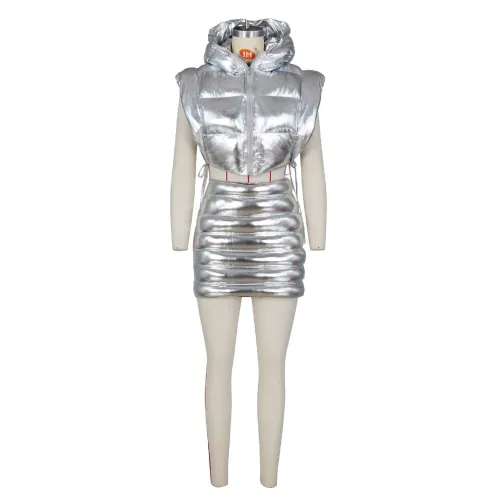 Fashion style gilded cotton jacket vest, bread jacket and vest
