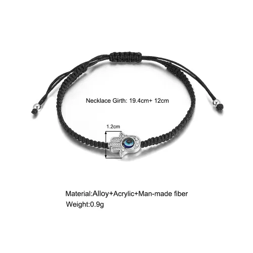 National style creative personality devil's eye palm hand woven bracelet