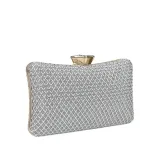 Fashion textured diamond inlaid dinner dress handbag single shoulder messenger chain small bag