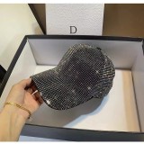 Full diamond diamond net red diamond cap hand inlaid diamond cap fashion sunshade baseball cap