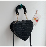 Love handbag women's bag chain stone pattern bag net red one shoulder diagonal women's bag