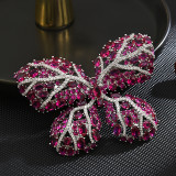 Heavy Industry Brilliant Grape Purple Butterfly brooch High grade high-grade brooch suit accessories