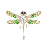 Elegant wings can shake dragonfly brooch, high-grade luxury, high-grade moving object, brooch pin accessories