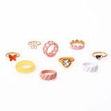 Personalized trend worn open adjustable love ring forefinger ring