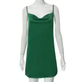 Strap Sleeveless Open Back Slim Hip Wrap Dress