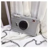 Fashion camera bag letter PU leather single shoulder diagonal bag casual women's bag