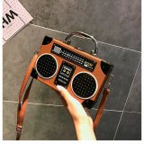 Radio bag box single shoulder messenger bag creative personality funny portable women's bag