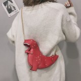 Fashion three-dimensional dinosaur doll shoulder bag chain animal shape messenger bag