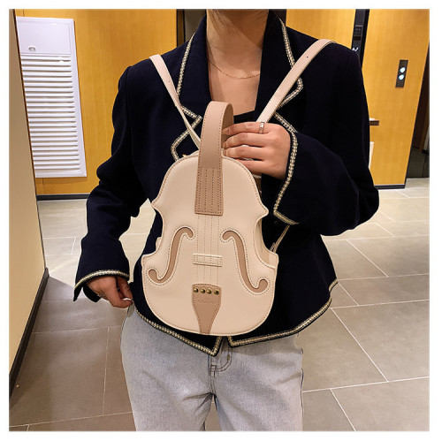 Small organ guitar messenger bag personality violin retro backpack