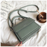 Small fresh handbag fashionable western-style flip bag simple casual texture messenger bag
