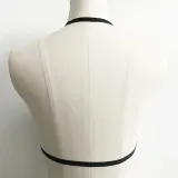 Sexy three-point hollowed-out strapping neck bra