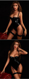 Large size sexy lingerie female sexy seduction pure desire suspender nightgown suspender nightgown suit