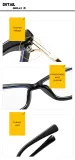 Small frame cat's eye lens frame flat mirror with diamond anti-blue light retro glasses frame