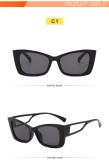 Fashion butterfly frame women's sunglasses simple personality hollow out leg glasses men's retro sunshade sunglasses