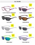 Millennium Spicy Girls Y2K Sunglasses Retro simple ins glasses Men's and women's concave shape Cool black sunglasses