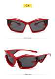 Avant-garde special-shaped sunglasses futuristic network red glasses trend colorful street hip-hop sunglasses
