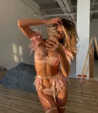 Sexy gathering mesh feather breathable ultra-thin sexy underwear