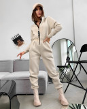 Women's long-sleeved fitted women's jumpsuit
