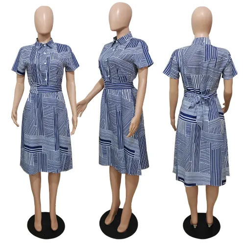 Fashion casual printed dress