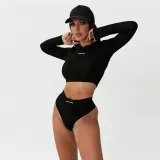 Women's letter embroidery round neck T-shirt briefs Spicy girls casual suit
