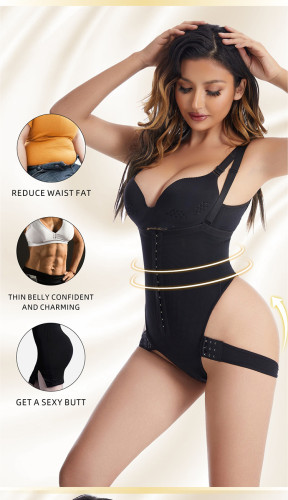 One-piece high-waisted waistband pants, plump buttocks, large size body shaping pants, buttoned waist waist, buttocks, and buttocks