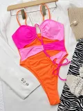 Contrast bikini sexy swimsuit