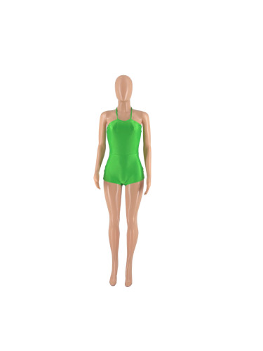 Individualized summer jumpsuit dacron light-duty open-back jumpsuit