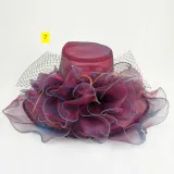 Wool basin hat Fashion flower fisherman hat Warm felt top hat