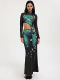 Sexy slim drop print skirt