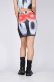 Sexy slim high waist printed skirt