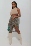 Fashion women's camouflage buttock mini skirt