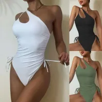 Sexy Bikini Solid One Piece Bikini