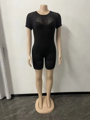 Women's wool knitted one-piece shorts