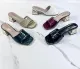 High heeled slippers, thick heeled oversized women's shoes