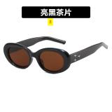 Three star oval sunglasses Anti ultraviolet sunglasses