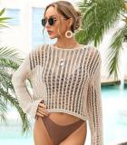 Beach Hollow Vacation Knitwear Women's Long Sleeve Sun Protection Shirt