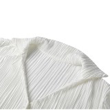 Fashion V-neck pleated long sleeved lapel shorts fashion set