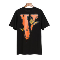 Chaopai spray painted large V short sleeved T-shirt butterfly commemorative version for men and women's couples