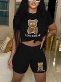 Fashion casual short sleeved set