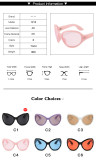 Futuristic large frame internet red sunglasses for men and women retro modern glasses