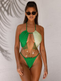 One piece bikini bikini cut-out sexy one piece swimsuit