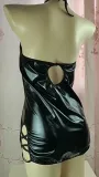 High elasticity and tight fitting cosplay, tight fitting paint leather clothing, fun underwear