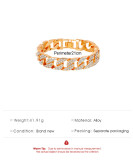 Thick Chain Bracelet Network Red Same Wide Edition Flash Diamond Bracelet Street Trendy Jump Di Alloy Accessories