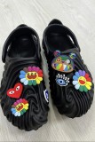 Oversized women's flat bottomed beach sandals with slippers for external wear